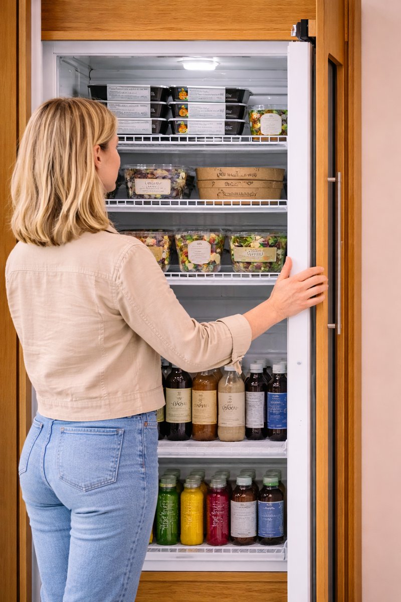 Mitarbeiterin öffnet den JausenKast'l